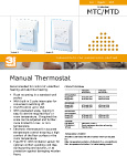 Underfloor heating thermostat datasheet